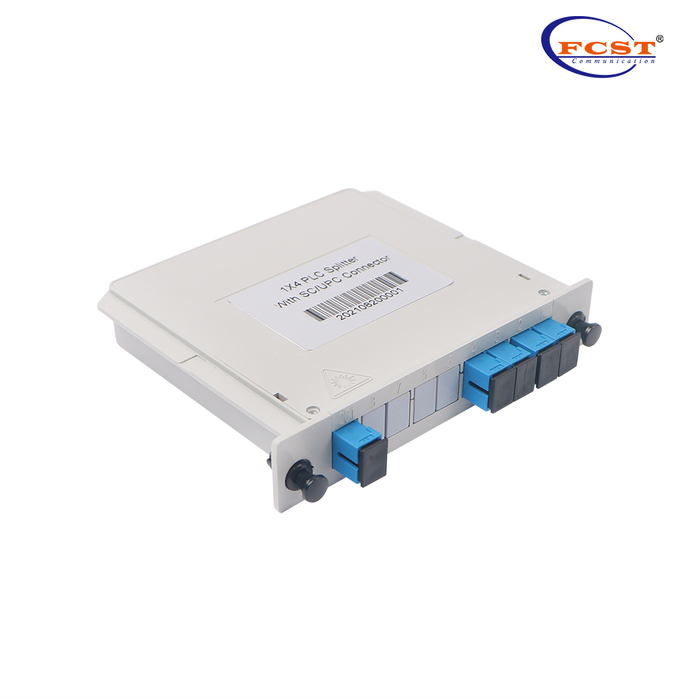 1-4 LGX Box Type PLC Splitter مع موصل SC / UPC
